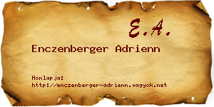 Enczenberger Adrienn névjegykártya